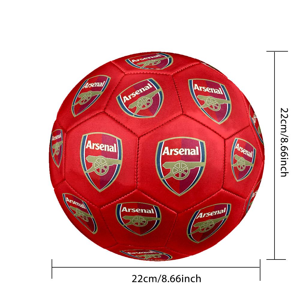 Cresta del Football Club Arsenal Pallone da Calcio Misura 5 Cucito a Macchina per Allenamento e Partite Indoor/Outdoor Accessori per il Calcio