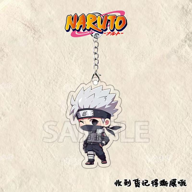 Anime Naruto Akrilik anahtarlık aksesuarları Uzumaki Naruto Çizgi Film Anahtarlık
