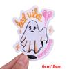 Cute Ghost/Cat Embroidered Patch Cartoon Animal Patch Iron On Patches For Clothing Thermoadhesive Patches For Clothes Jacket DIY