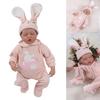 Life Like Twin Doll ClothBody Reborns Doll with Hand Painting Hair Soft Reborns Newborn Baby Doll Kids Sleep Toy 15.7''