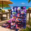 Fnaf Horror Zirkus Strandtuch Mikrofaser Strandtuch, Leicht und Schnelltrocknend, für Sommerreisen, Schwimmbad Fan Geburtstagsgeschenk