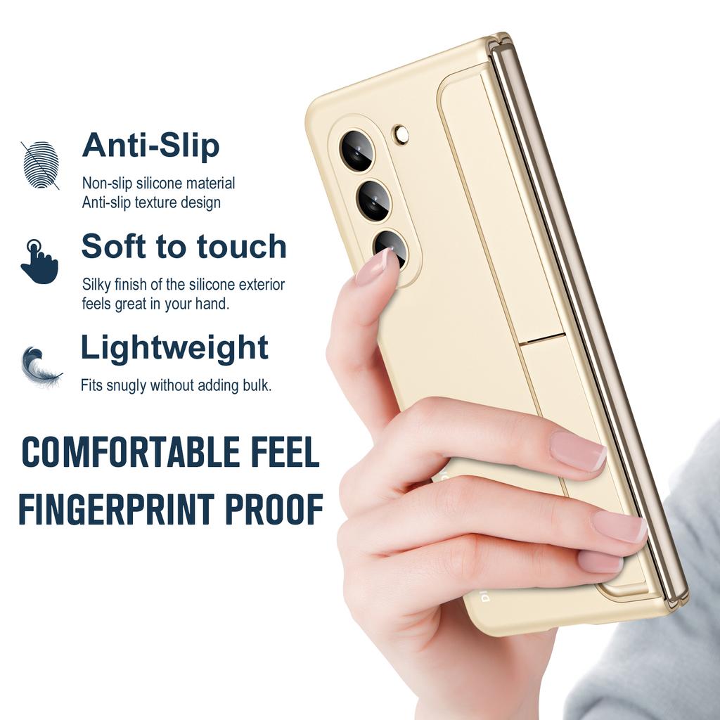 Double Bumper for Stealth Pen Slot Stand Protective Film Cover Hard Holder for Samsung Galaxy Z Fold 6 5 4 Case