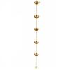 Rain Chain with Lotus Cups Botanical Decorative Outdoor for Courtyard