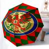 Royal Emblem Checkerboard Background Folding umbrella Umbrella travel light Umbrella Sun umbrella