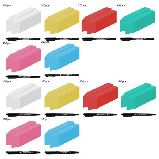 Plastic Plant Tags Reusable Plant Marker Pen Labels with Plant Name Tags Planter Label Stakes