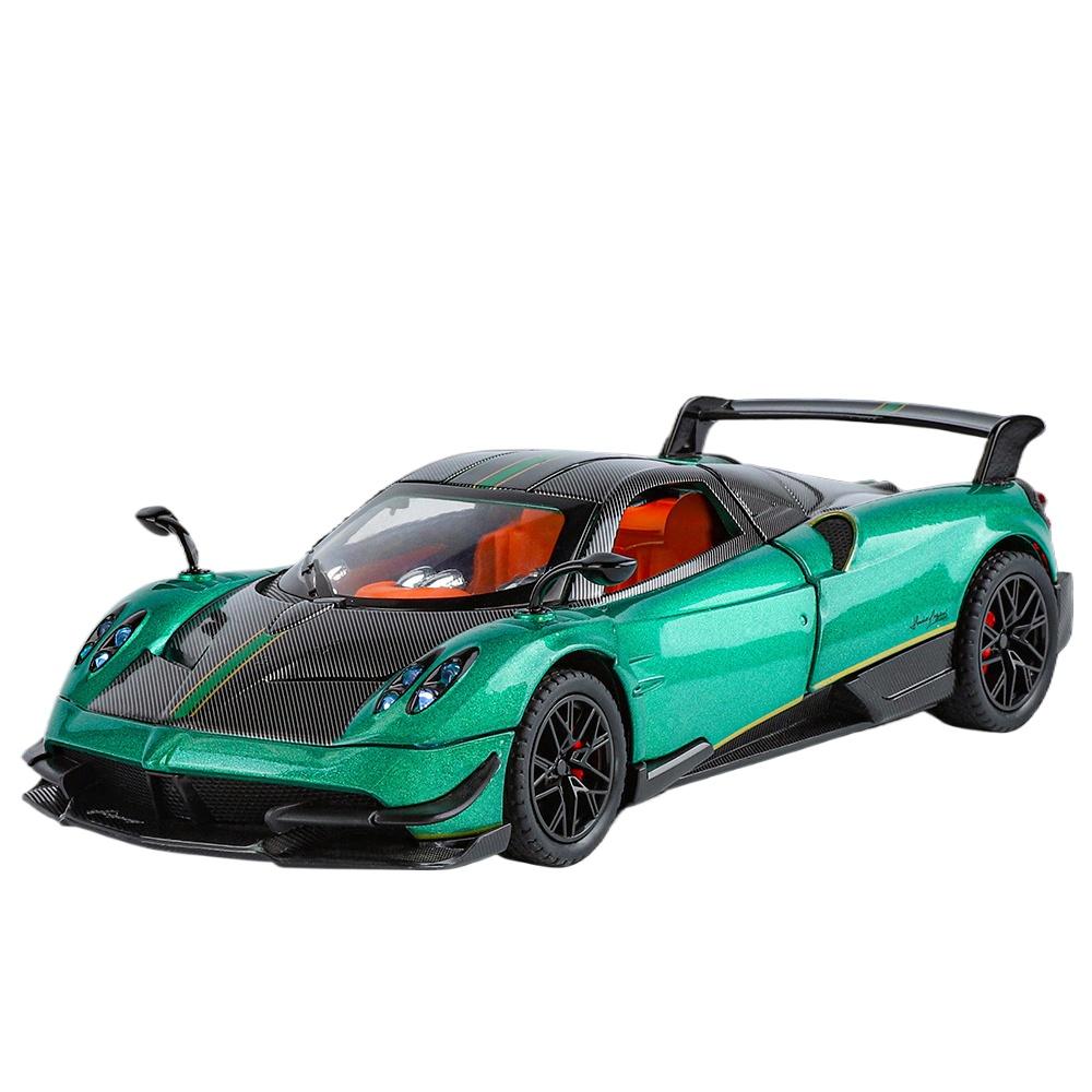1/32 Pagani Huayra BC Alloy Sports Model Diecast Metal Racing Car Vehicles Model Simulation Sound Light Collection Kids Toy Gift