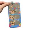 Cute cartoon hollow puppy illustration for Apple 16/17Pro mobile phone case IP15 transparent space case 14 soft