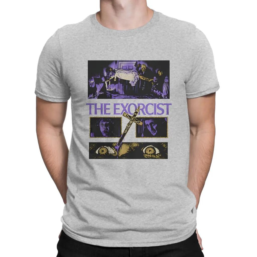 Funny Nobody T-Shirts for Men Crew Neck 100% Cotton T Shirts T-The Exorcist Short Sleeve Tee Shirt Adult Clothes