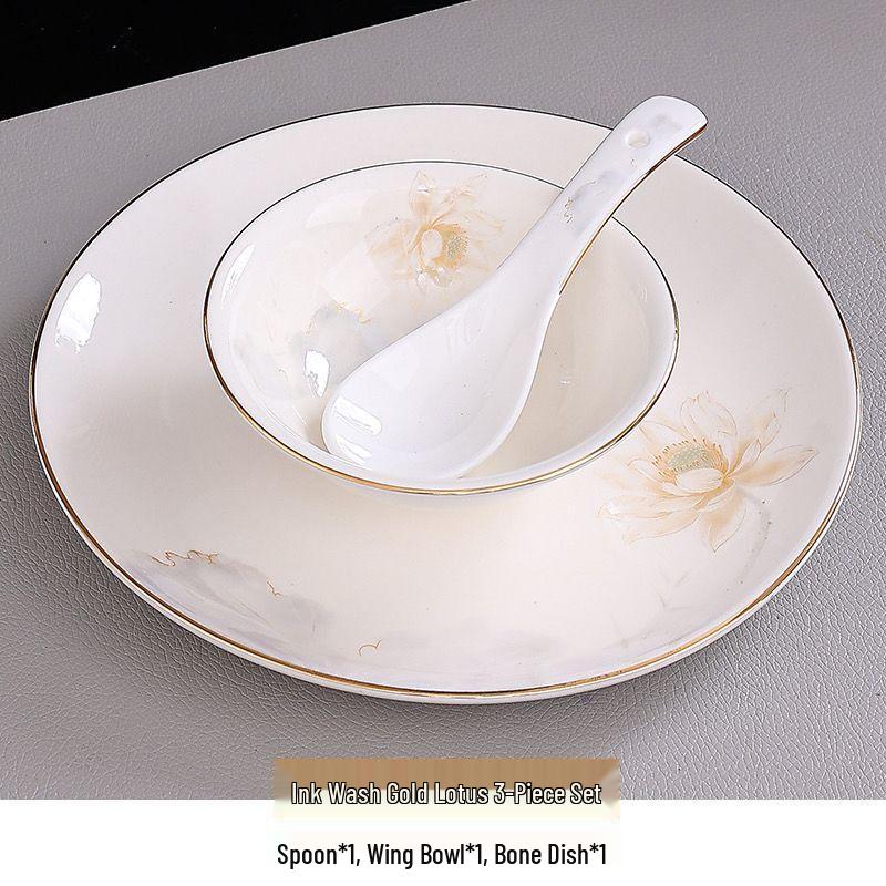 777 Chinese Style Gold Rim Dinnerware Collection