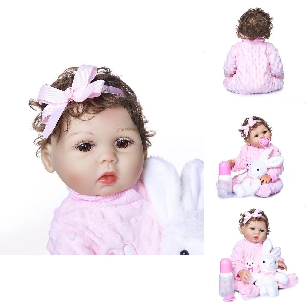 Inch Washable Reborn Baby Doll With Realistic Features And Soft Vinyl Silicone Body**