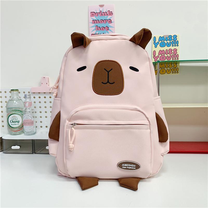 School bag ins casual versatile cartoon girl big cute travel high school back