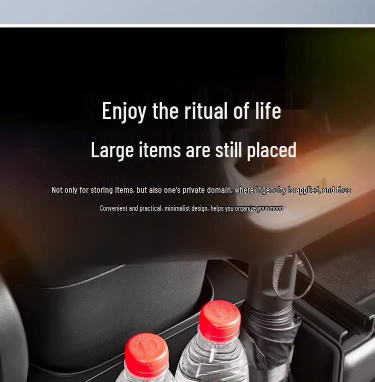 Rear Row Storage Organizer & Trash Can for Tesla Model Y Accessories