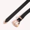 Geometric Pu Leather Belt For Women With Alloy Buckle Fashion Waist Accessory For Spring