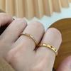 INS Edelstahl Regenbogenfarbe Zirkonia Stein Fingerringe für Damen Vergoldet Wasserdicht Stapelring Schmuck Geschenk