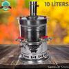 10 Liters Stainless Steel Teapot Warmer Tea Ceremony Tea Accessories Multicooker Samovar On the Wood Kettle Camping Tea Pair
