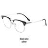 Liliwei Ultralight Semi-Titanium Retro Browline Anti-Blue Light Business Eyeglass Frame.