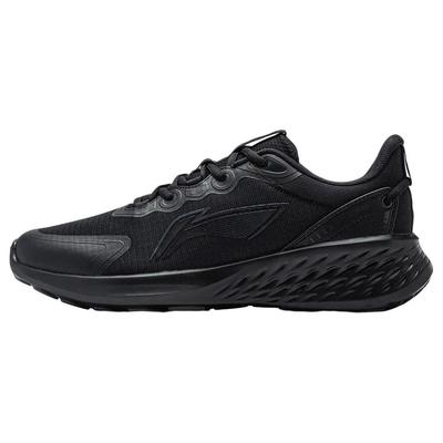 Li Ning Soft Slip Resistant Abrasion Resistant Low Top Running Shoes Men's Black ARST047-5