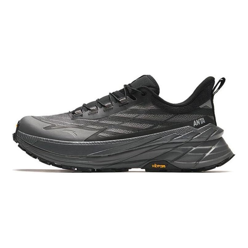 Anta Comfortable Durable Rebound Low-Top Running Shoes Men sneaker Black Gray 112345588-3