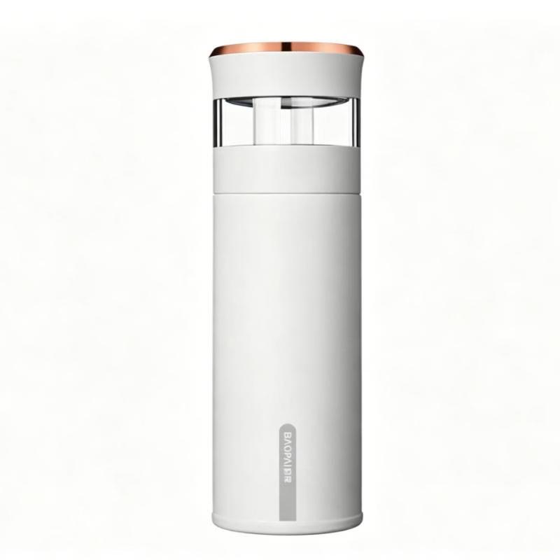 Leopard Smart Temperature Display Thermos with Tea Infuser