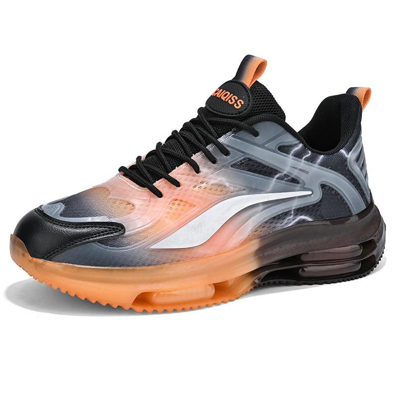 

Мужские зимние двухслойные амортизирующие кроссовки с воздушной подушкой и вращающимися кнопками - модная универсальная повседневная спортивная обувь Size 42