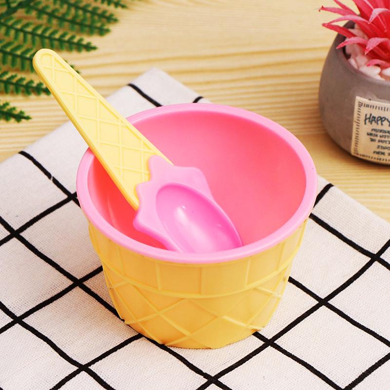 Ice Cream Bowl And Spoon Set Summer Essential Christmas Party Ice Cream Mold Bowl Spoon Kitchen Supplies Kitchen Tools