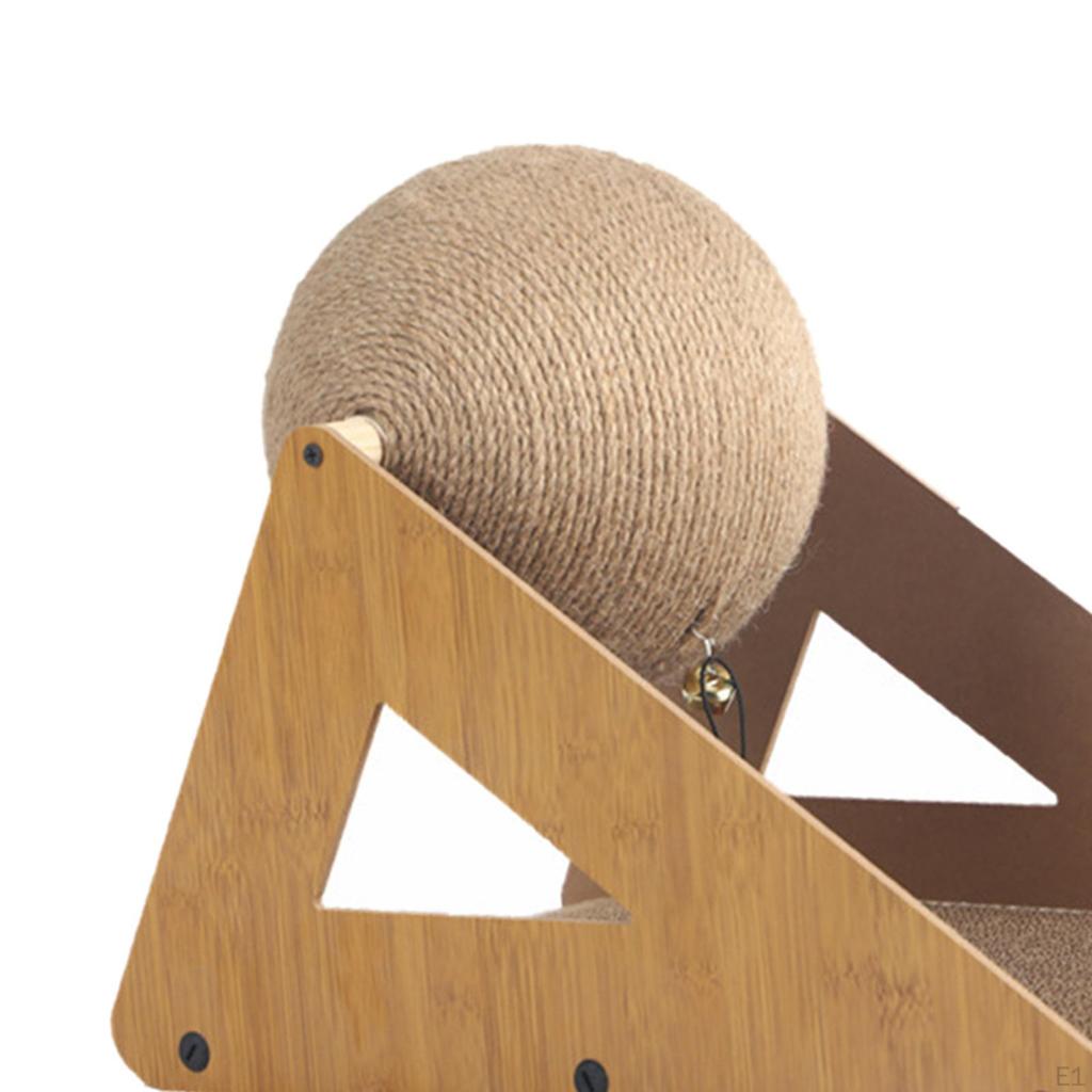 Cat Scratcher Wear Resistant, Kitten Scratching Pad Pet Toy with Balls for Indoor Cats