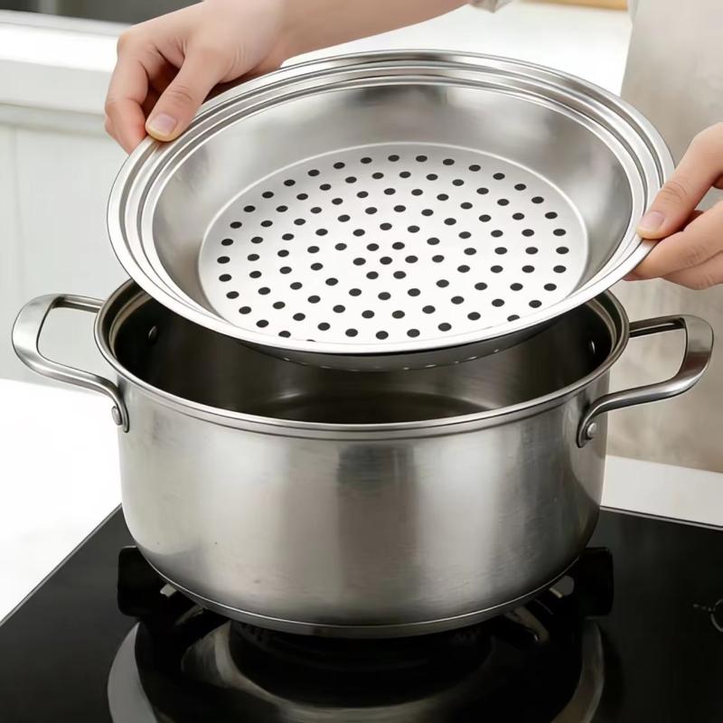 1Pcs One Steam Tray Can Accommodate 30-32-34 Inch Woks Multifunctional Steam Tray Steam Grid Universal