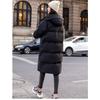 Korean-style Loose-fit Winter Down Cotton Coat for Women, Mid-length Thickened Hooded Jacket