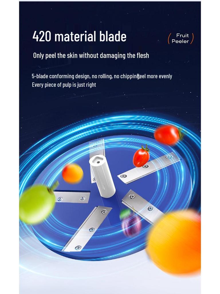 Electric Fruit & Vegetable Peeler for Home & Commercial Use, Ideal for Grapes and Milk Tea Shops