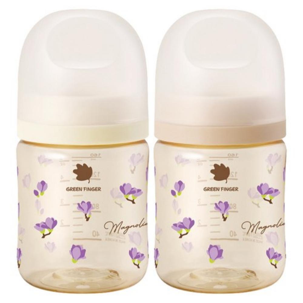 BebeGrow PPSU Baby Bottle Twin Pack Wide Neck Anti-Colic Feeding Bottle