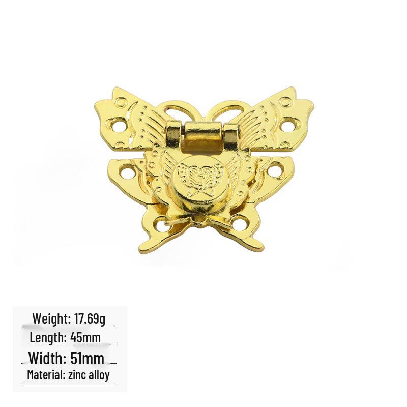 Jingmao Antique Butterfly Latch Wooden Box Accessory