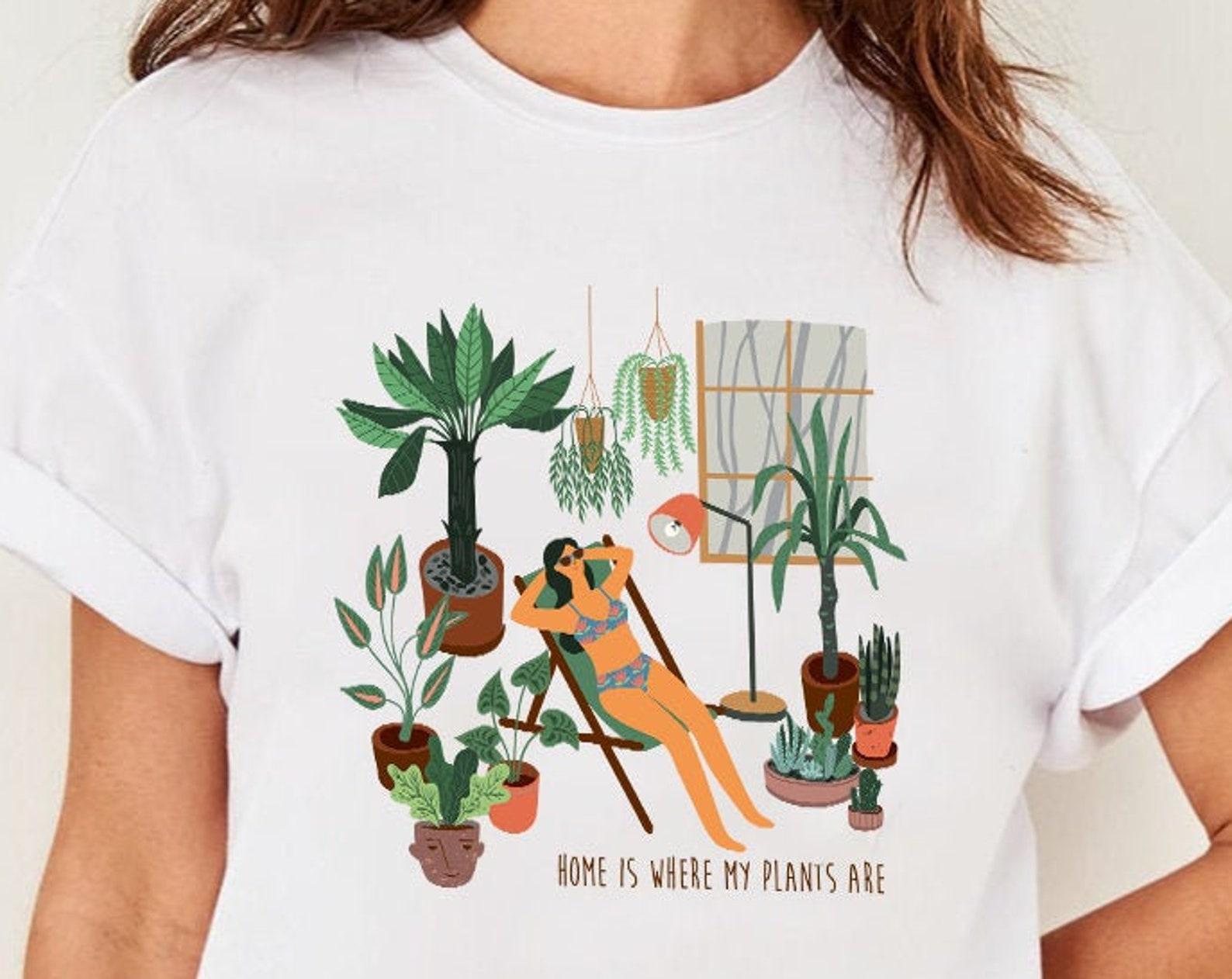 Home Is Where My Plants Are, House Plant Shirt, House Plant Lover, Plant Lover Gift, Houseplants Tee,Plant Shirt,Plant Lady Shirt,Plant Mom S