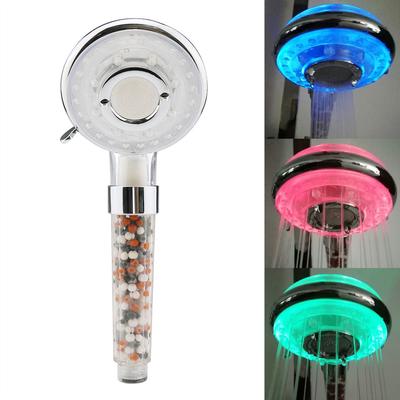 Colorful LED Change Shower Head Bathroom Water Glow Light Filter Hand Shower