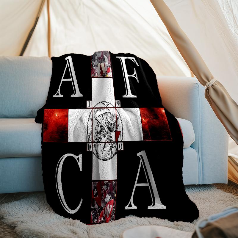 AFC Ajax printed throw blanket—soft,warm;versatile blanket for all seasons—perfect as &air-conditioning throw,nap blanket
