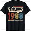 Vintage  Limited Edition 37th Birthday Gifts 37 Year Old T-Shirt Mens Clothing Short Sleeve Custom T-Shirt Camiseta