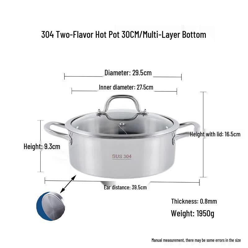 Drui'en 304 Stainless Steel Induction Hotpot