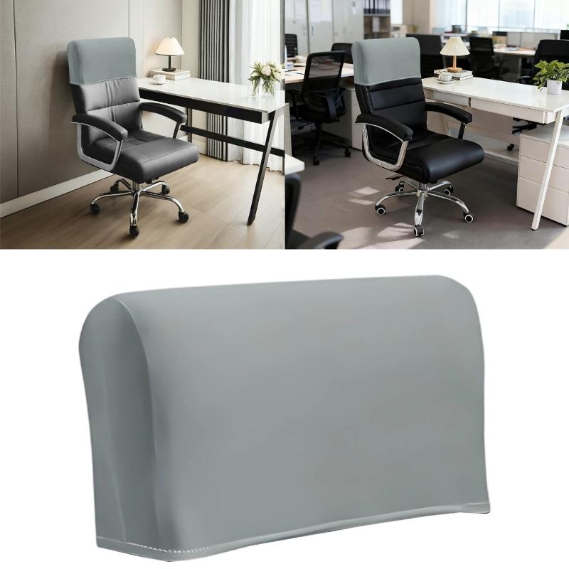 Polyester Headrest Cover For Offices Chairs With Spill Proof Technology Quick Installation And Machine Washable