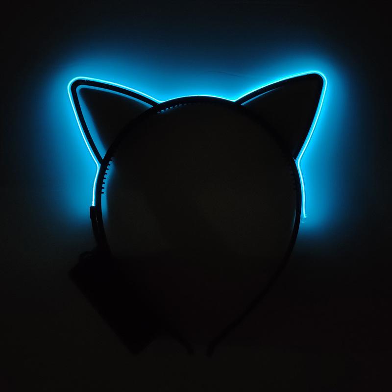 Illuminated Cat Ear Headband for Parties and Events