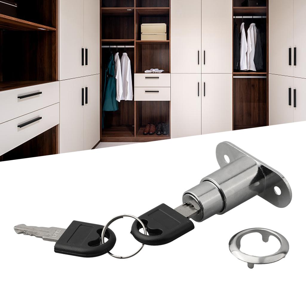 Door Latch Single Open Security Sliding Sliver 1pcs