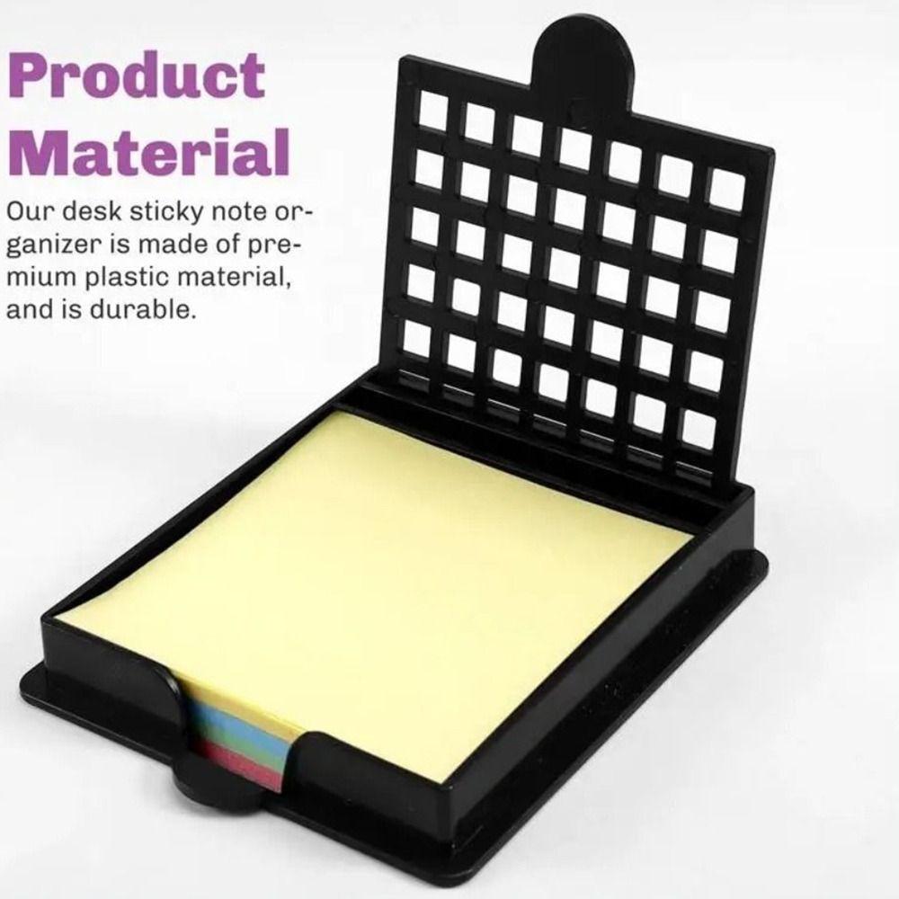 Multi Purpose Sticky Note Holder Set with Template Notepad Dispenser Sticky Note Stencil  Desk