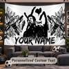 Wall Hanging Tapestry Custom NameThe Weeknd Pattern Personalized Printed Fabric Wall Decor