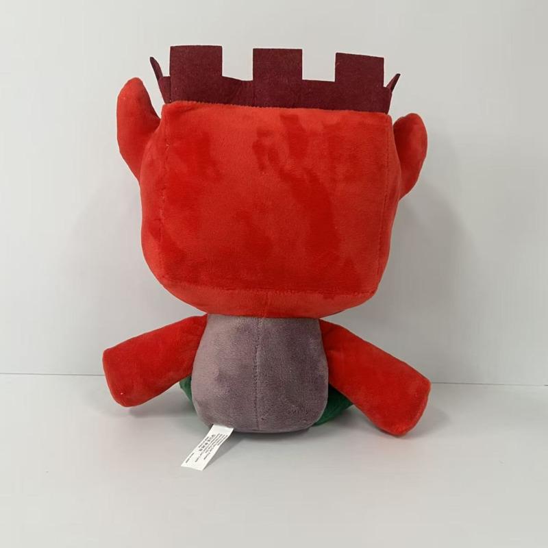 2026 New Anime Forsaken JX1DX1 Red King Cube Plush Doll Cute Builderman Plush Game Peripherals Plushie Pillow Toy Gift For Kid