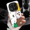 Cartoon Bear Brown Rabbit Soft Phone Case for Xiaomi Redmi Note 13 14 15 Pro Plus 12S 12 11S 11 11T 10S 10 Shockproof Cover Back