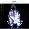 LED Luminous Hoodie: Colorful Flashing Disco Set with Lights