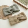 Korean-style hair accessory, vintage chic autumn and winter knitted cross headband, simple Mori girl versatile headband