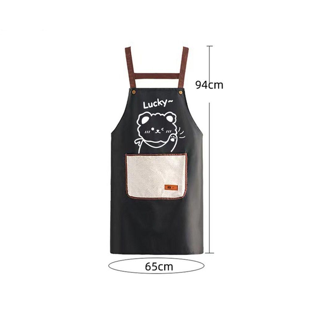 Waterproof Kitchen Apron Cartoon Household Apron Fashion Cooking Apron  Restaurant