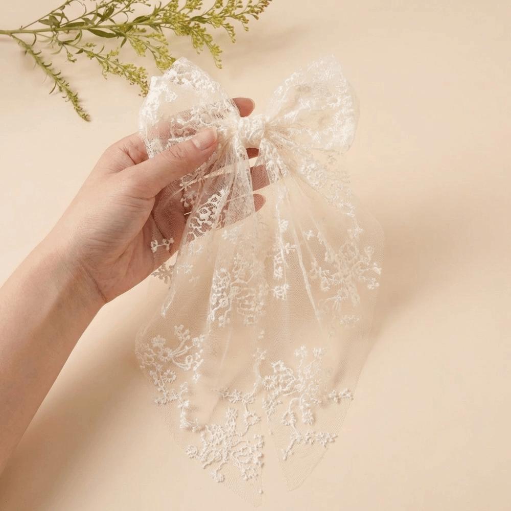 Elegant Lace Bow Hairpin Vintage Kids Hair Accessories Fashion Princess Style Hair Clip  Wedding