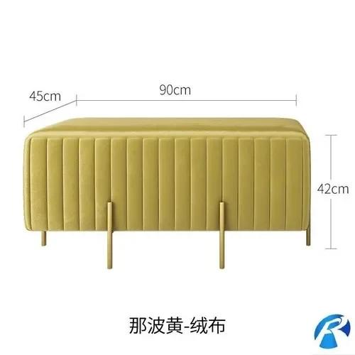 Hocker für Zuhause, Schuhe, Umkleidekabine, Hocker, kreativer Garderobenhocker, Sofa, Tritthocker, Schlafzimmer, bequeme Flanell-Bettbank
