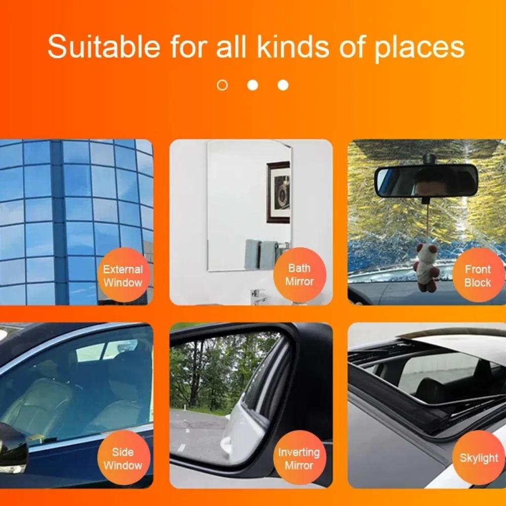 100ml Car Glass Oil Film Remover - Anti-Fog Coating Cleaner for Auto Windshield & Home Glass