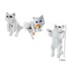 3Pcs Cat Ornaments Landscape Cat Crafts Cute Cat Fish Tank Sculptures Small and Cute